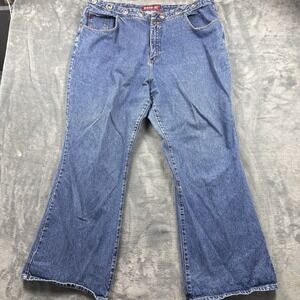 Vintage Zana-di Flare Jeans Studded Y2K Baggy Jeans Plus Size 24